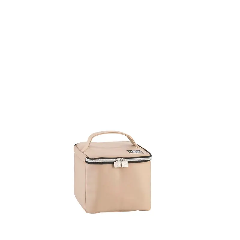 Modern Beige Insulated Mini Tote Bag 'City', 4.5L Capacity (18 × 18 × 15Cm) 1