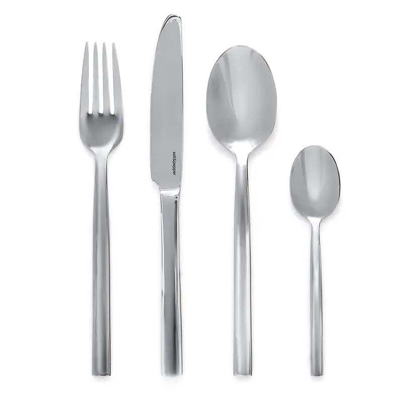Monaco Compact Cutlery Set – 24-Piece Stainless Steel Flatware 1