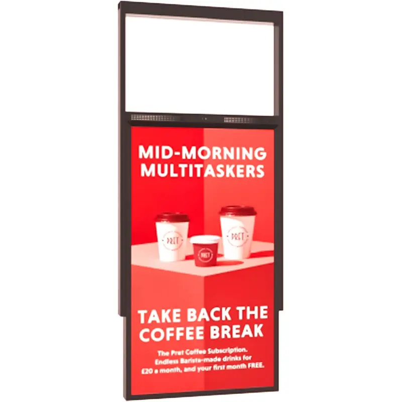 Moove 55" Double-Sided Ultra-High-Brightness Digital Signage (3500 Cd/M²) – Ceiling-Mounted 1