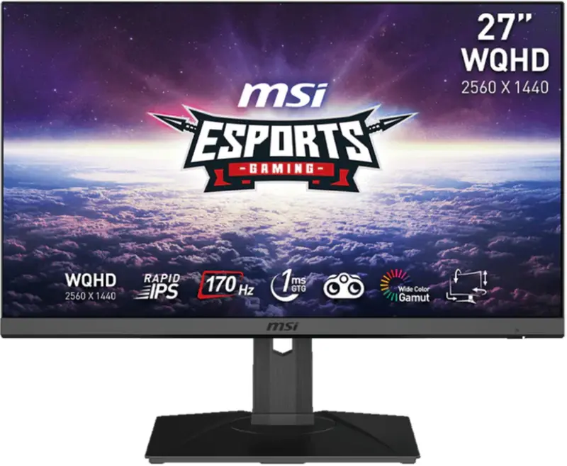 Msi G272Qpf 27-Inch Wqhd Gaming Monitor – 170Hz Refresh Rate, 1Ms Response, Rapid Ips Panel 1