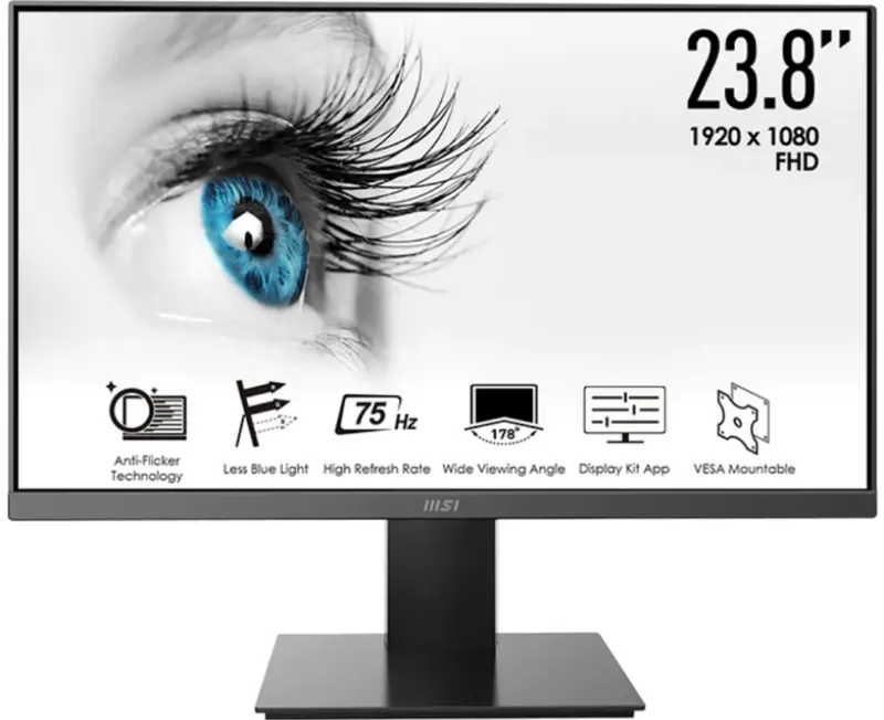 Msi Pro Mp241X 23.8-Inch Full Hd Va Monitor – 75Hz Refresh, 4Ms Response For Productivity 1