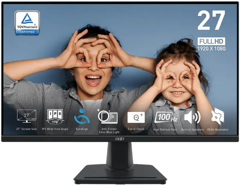 Msi Pro Mp275 27-Inch Full Hd Desktop Monitor – 100Hz Ips Display, 1Ms Response 1