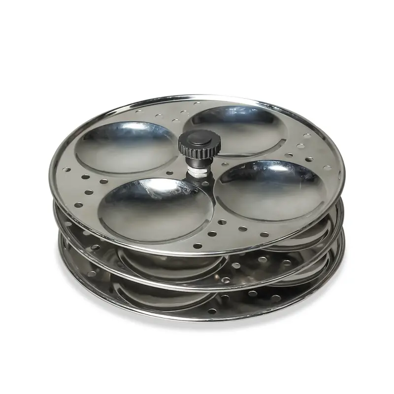 Multi-Tier Stainless Steel Idli Steamer – 3- And 4-Layer Rack For Soft Idlis & Pressure Cooker Use 1
