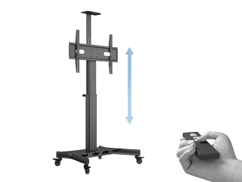 Multibrackets M-Series Single-Pillar Motorized Floor Stand – Commercial-Grade For 32–75" Screens 1