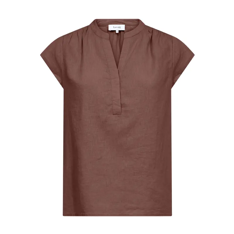 Naja 19 High-Waisted Top – Warm Brown 1