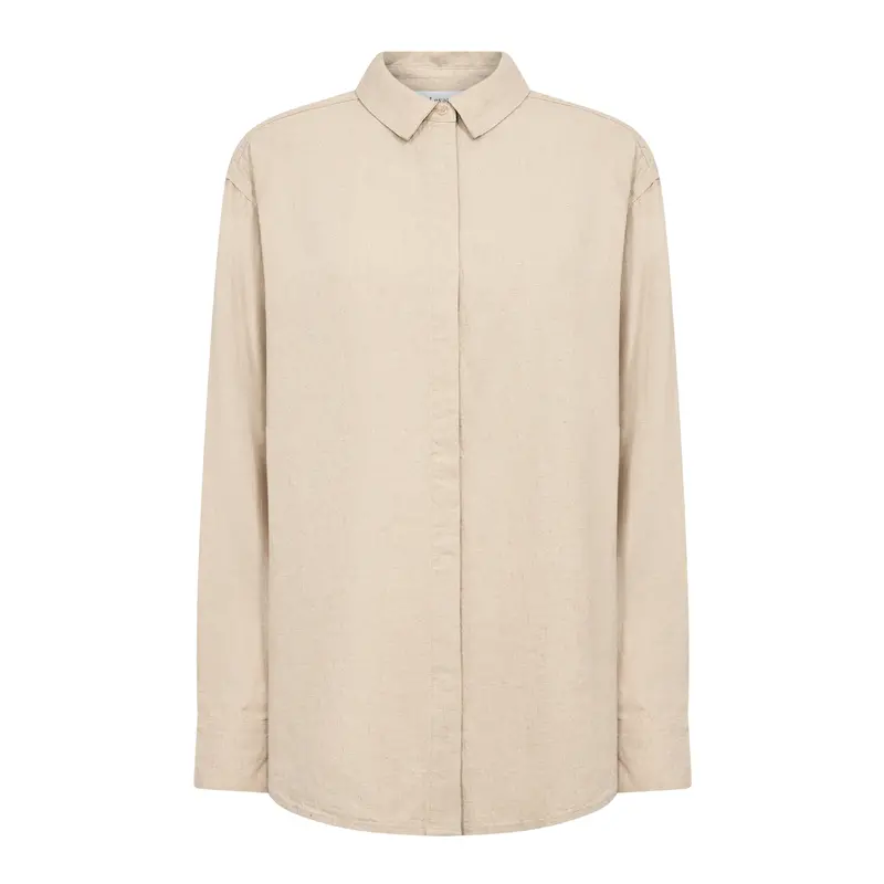 Naja 20 High-Waisted Shirt – Island Fossil Melange 1