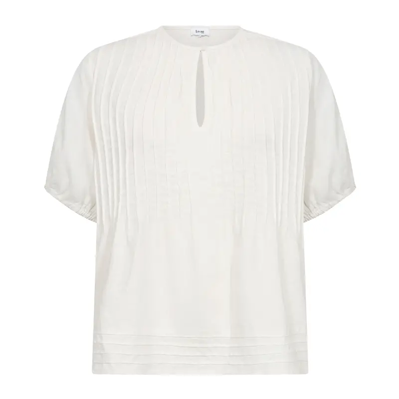 Naja 54 High-Waisted Top – Pure White 1
