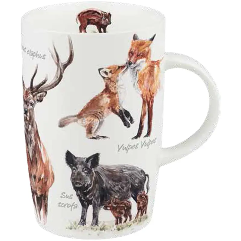 Nature Diversity Forest Animals Mug – Large-Capacity 600 Ml, Ø8.8X13 Cm 1