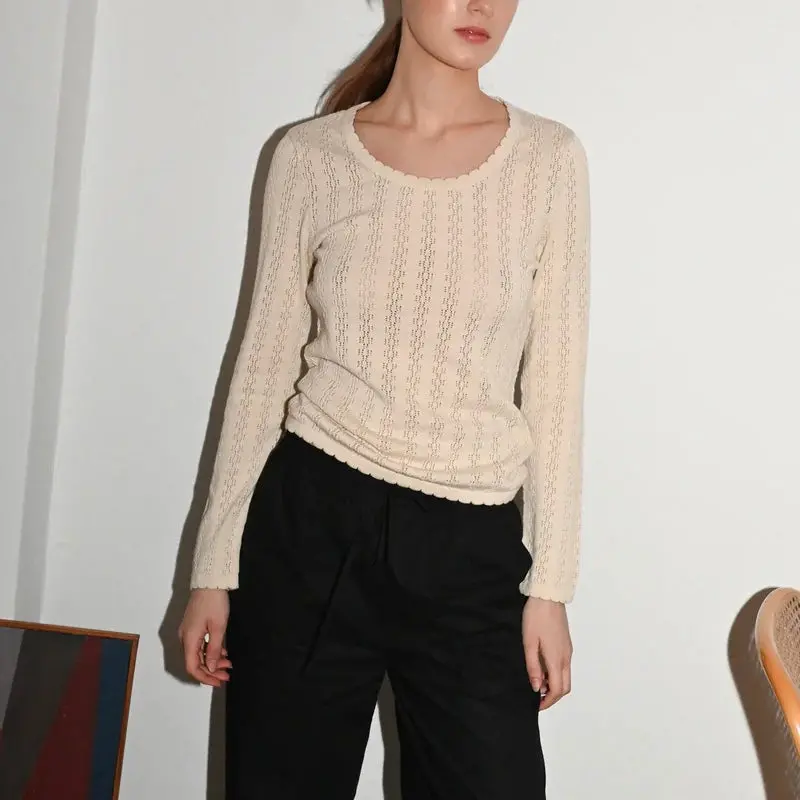 Nellie Long-Sleeve Blouse In Ecru 1