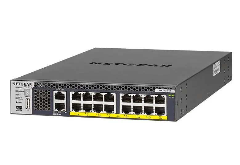 Netgear Av M4300-16X Multi-Gigabit Managed Switch With Poe+ (299W) 1
