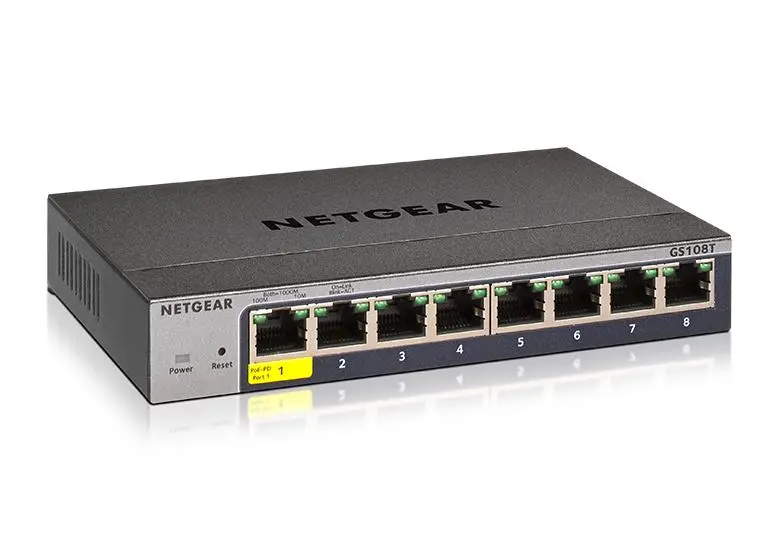 Netgear Gs108T-300Uks 8-Port Gigabit Smart Switch With Cloud Management 1