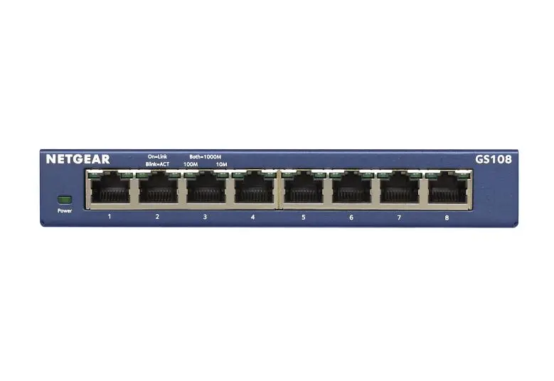 Netgear Gs108Uk 8-Port Unmanaged Gigabit Ethernet Switch 1