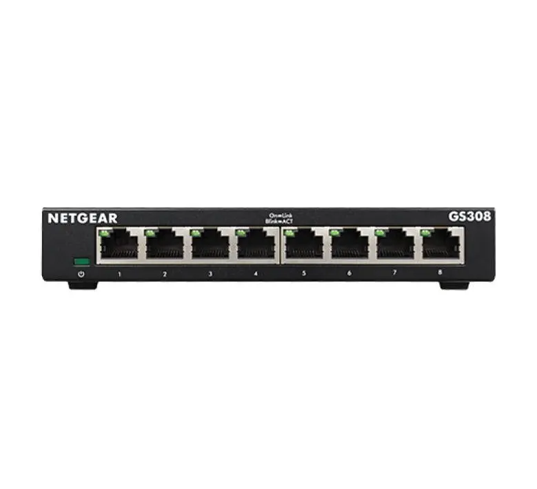 Netgear Gs308-300Uks: Plug-And-Play 8-Port Gigabit Soho Switch For Home Or Small Office Use 1