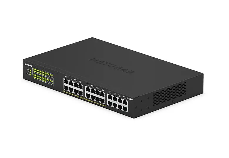 Netgear Gs324P-100Eus 24-Port Gigabit Unmanaged Switch With 16 Poe+ Ports (190W) 1