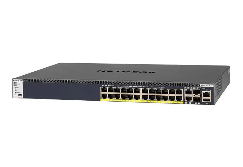 Netgear Gsm4328Pb-100Nes: 24-Port Gigabit Poe+ Managed Switch With 630W Power Budget, Dual 10G Sfp+, And Layer 3 Features 1