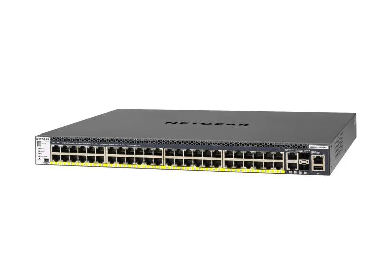 Netgear Gsm4352Pa-100Nes: 48-Port Gigabit Poe+ Managed Switch (480W), Dual 10Gbase-T & Dual Sfp+ Uplinks 1
