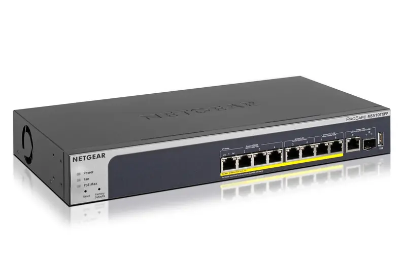 Netgear Ms510Txpp-100Eus: 8-Port Multi-Gigabit Smart Switch With Poe+ Support And 2.5G Connectivity 1