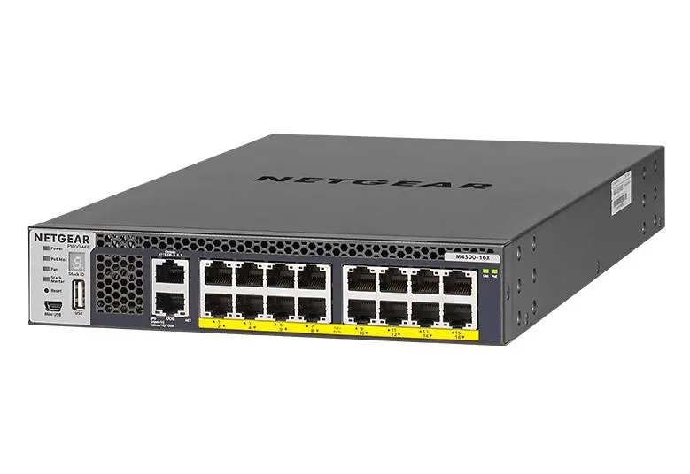 Netgear Xsm4316Pb-100Nes 16-Port Multi-Gig Managed Switch With 600W Poe+ 1