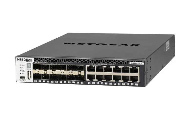 Netgear Xsm4324S-100Nes 24-Port 10G Managed Switch (12X 10G Base-T + 12X Sfp+) 1