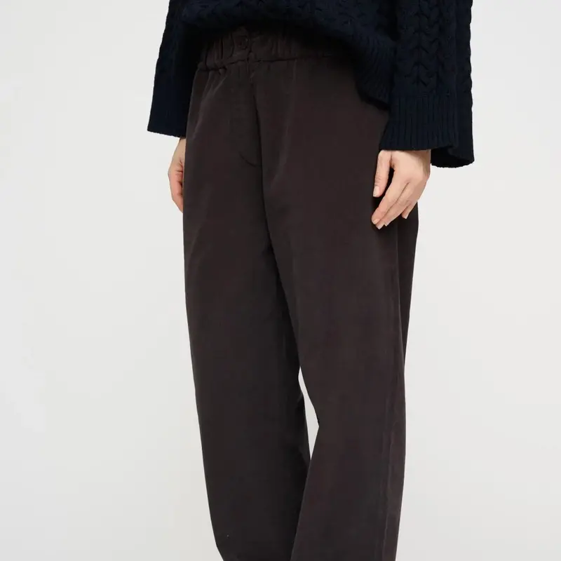 New Celeste Wide-Leg Trousers In Dark Brown 1