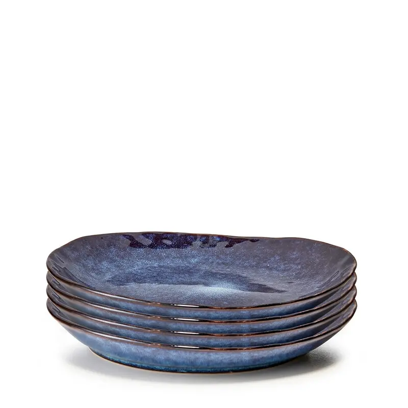 Nomad Side Plate Set – Four 22Cm Minimalist Ceramic Plates 1