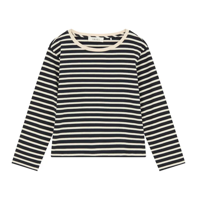 Oversized Navy And Off-White Striped Blouse By Marron 1