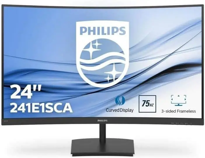 Philips 241E1Sca/00 24-Inch Full Hd Curved Led Monitor — Sleek Black 1