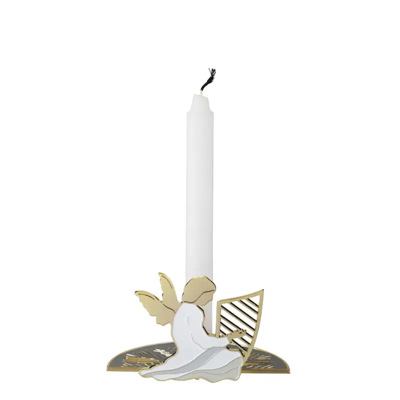 Place Card With Integrated Candle Cup – Angelo 'While Waiting', 8X6X4.7 Cm + Ø1.1 Cm 1