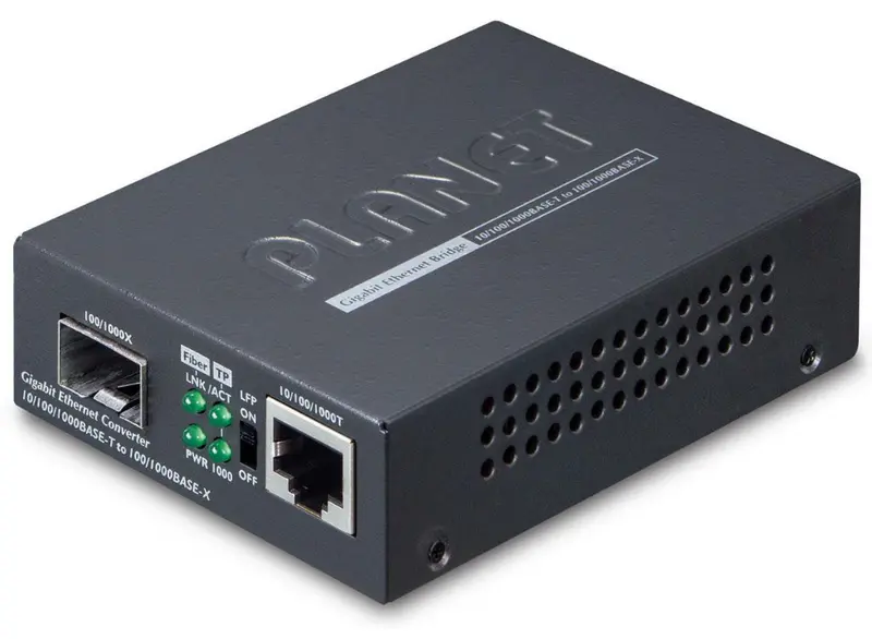 Planet Gt-805A Media Converter — Gigabit Ethernet To Mini-Gbic/Sfp Fiber Conversion 1