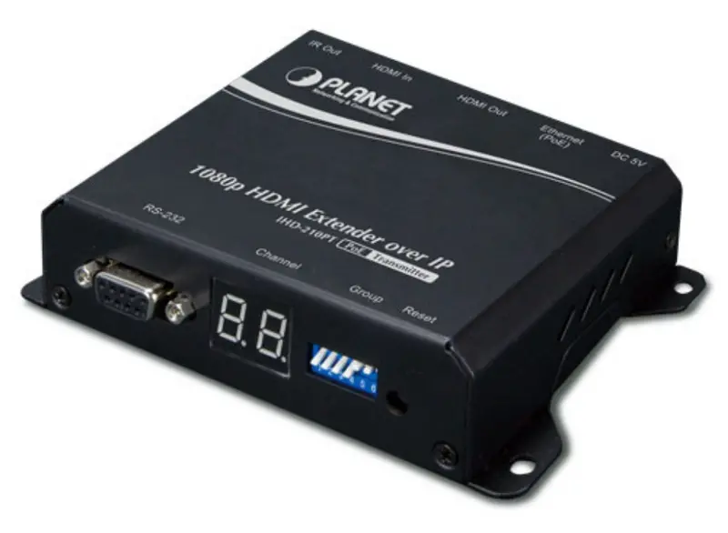 Planet Ihd-210Pt Hdmi Extender Over Ip With Poe And High-Definition 4K Support 1