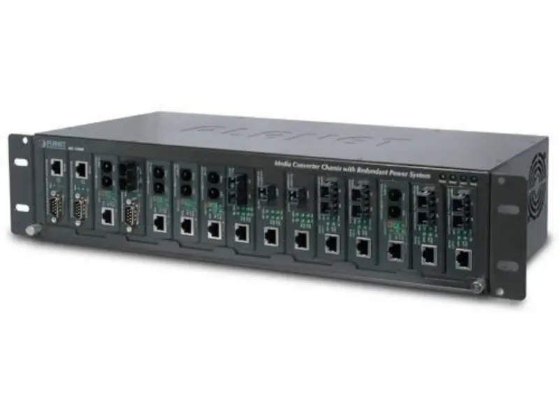 Planet Mc-1500R 15-Slot Rackmount Media Converter Chassis With Ac Power 1