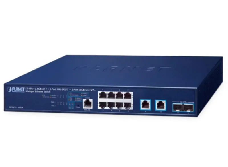 Planet Mgs-6311-8P2X 8-Port 2.5Gbase-T L3 Managed Switch With Dual 10G Sfp+ Uplinks 1