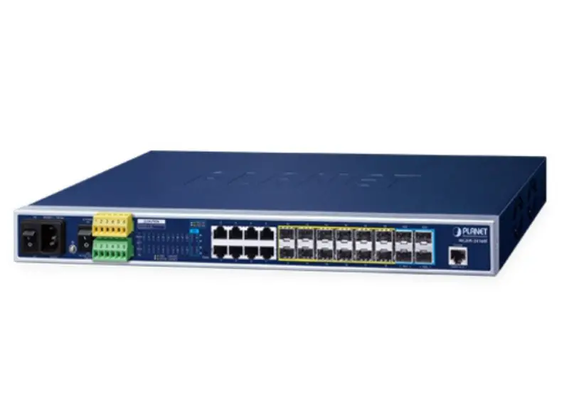 Planet Mgsw-24160F Metro Ethernet Switch: 8X Gigabit, 12X Sfp, And 4X 10G Sfp+ Ports With L2+/L3 Management 1