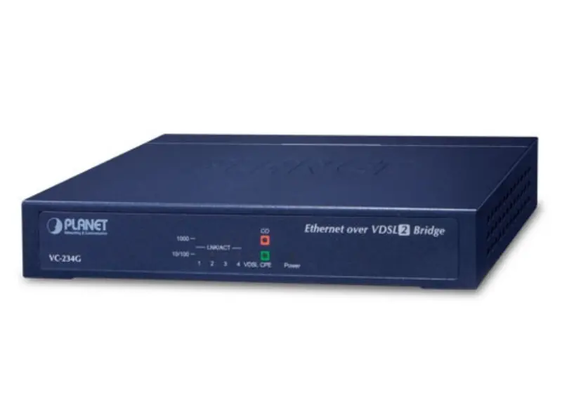 Planet Vc-234G Vdsl2 Bridge With G.Vectoring: 4-Port Ethernet Over Vdsl2 (Profile 30A) 1