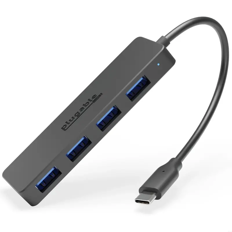 Plugable Usbc-Hub4A Usb-C 4-Port Data Hub – Usb 3.1 Gen 1 Compatibility 1