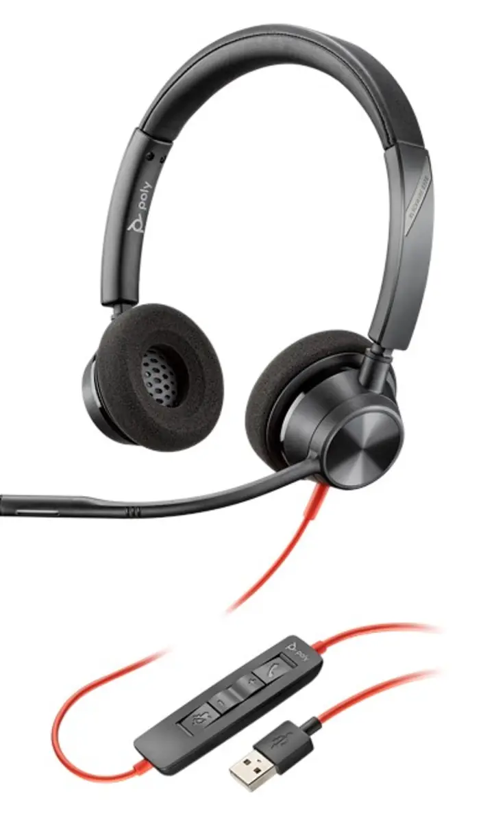 Poly Blackwire 3320 Usb-A Wired Headset – Balanced Audio & Comfort For All-Day Use | 213934-01 1