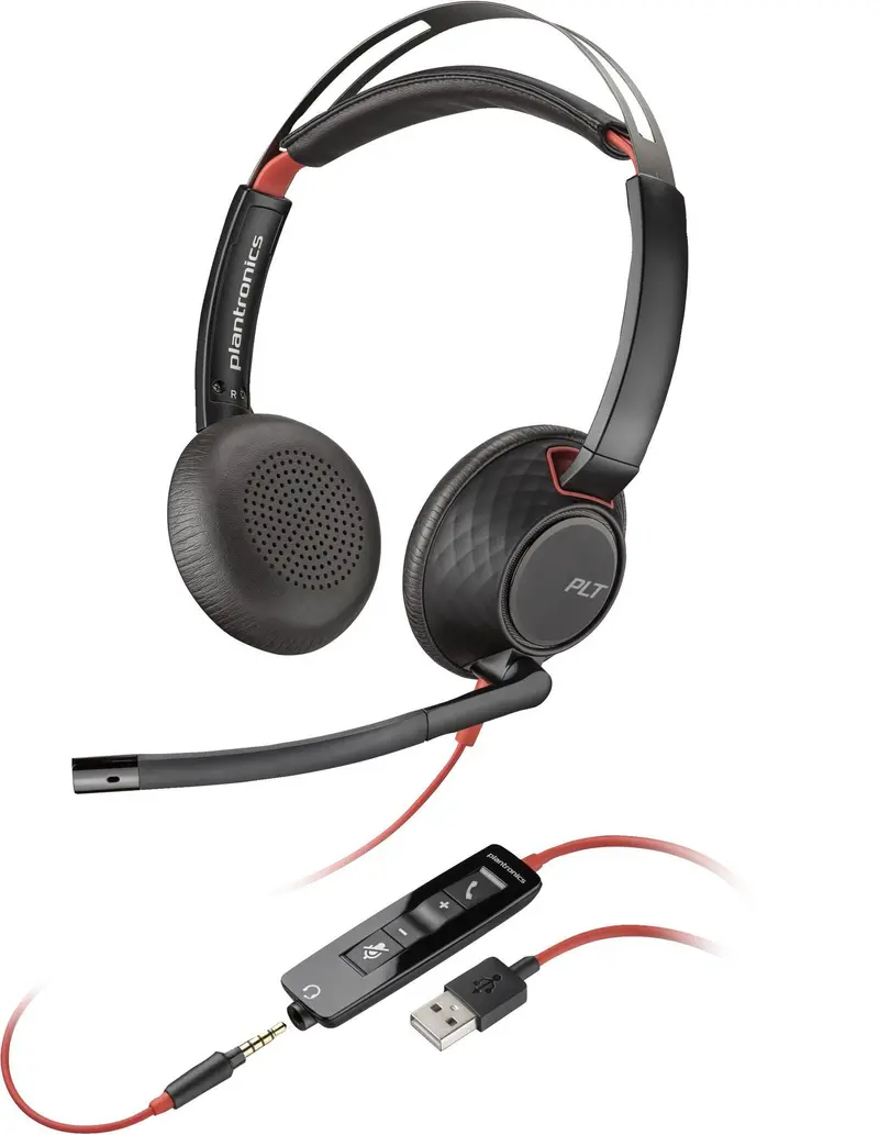 Poly Blackwire 5220 Stereo Usb-A Headset For Professional Voice Communication | 80R97A6 1