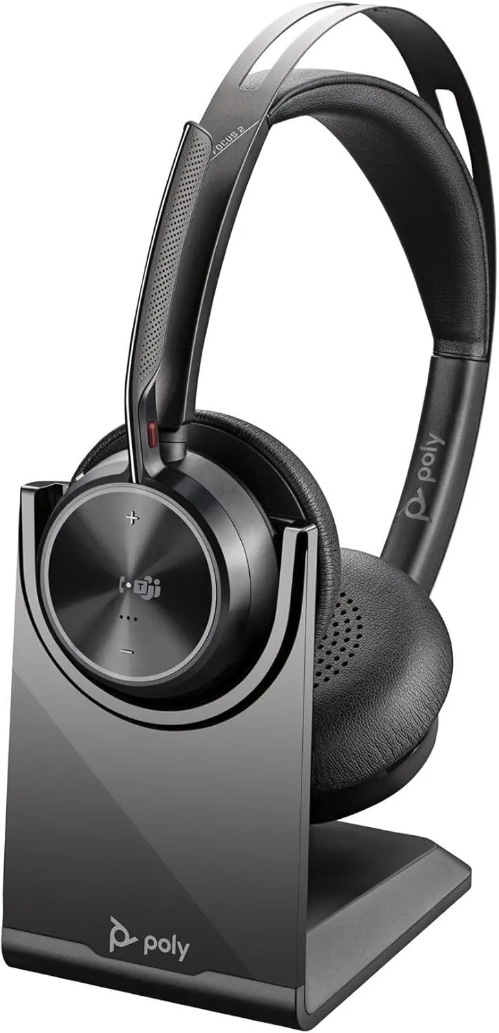 Poly Voyager Focus 2 Uc Headset – Hybrid Wired & Wireless Usb-A/Bluetooth 1
