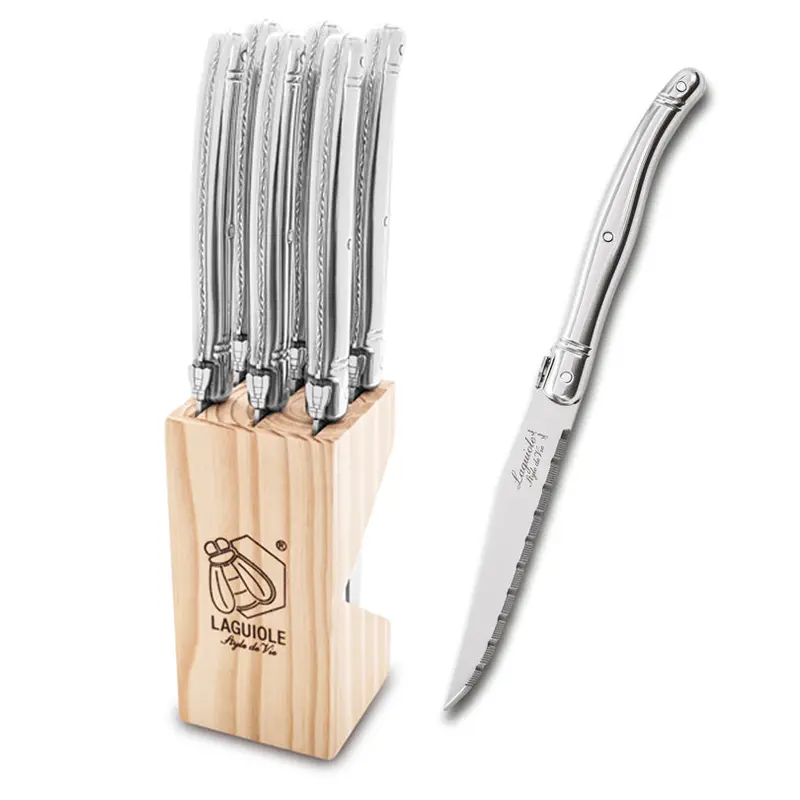 Premium Line Stainless Steel Steak Knife Set – 6-Piece, 11 Cm 1
