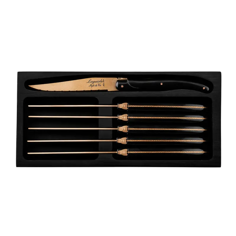 Prestige Line Copper Stonewash Steak Knife Set (6 Pcs, 11 Cm Each) 1