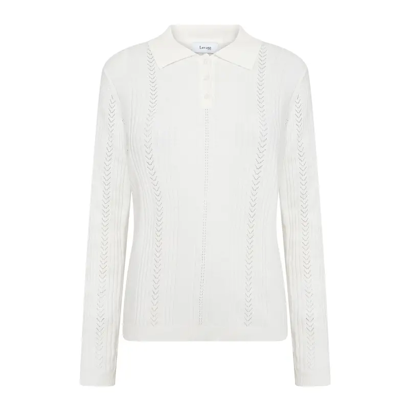 Priya Pique Polo In White – Premium Cotton Blend 1