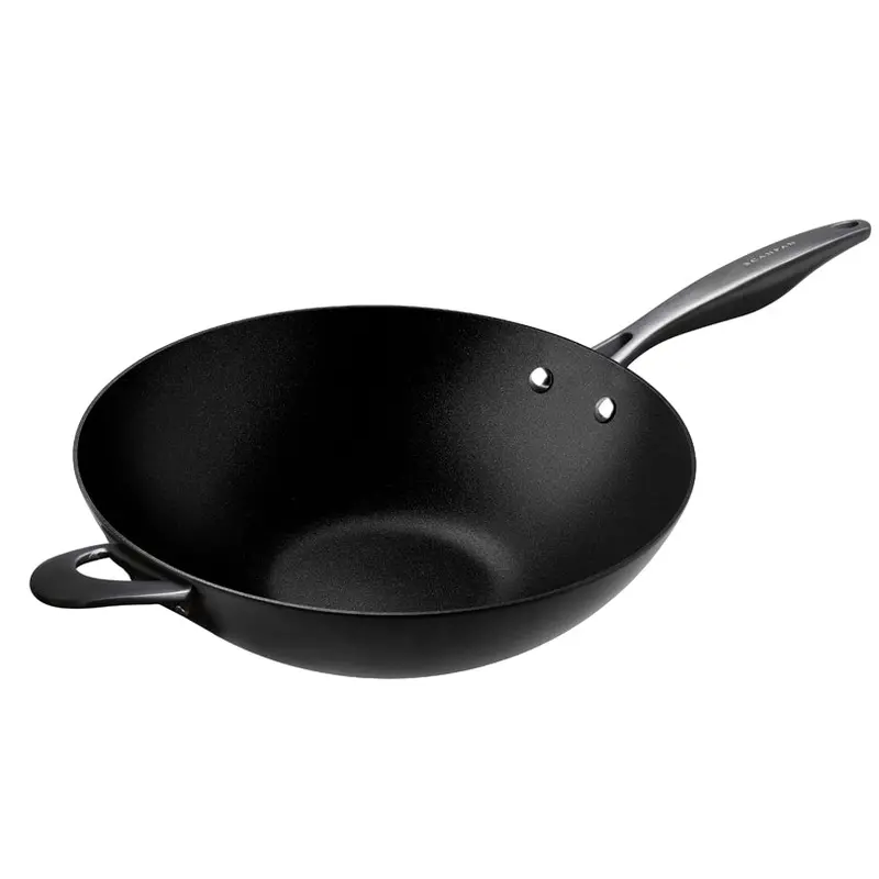 Pro Sb+ Induction Wok – 32 Cm Diameter, Heavy-Duty Stainless Steel 1