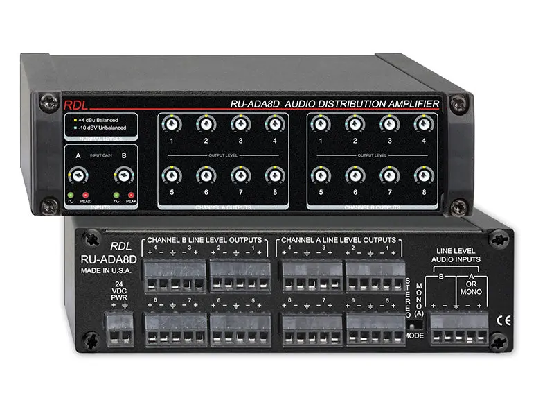 Radio Design Labs Ru-Ada8D – 8-Channel Audio Distribution Amplifier For Broadcast & Av Installations 1
