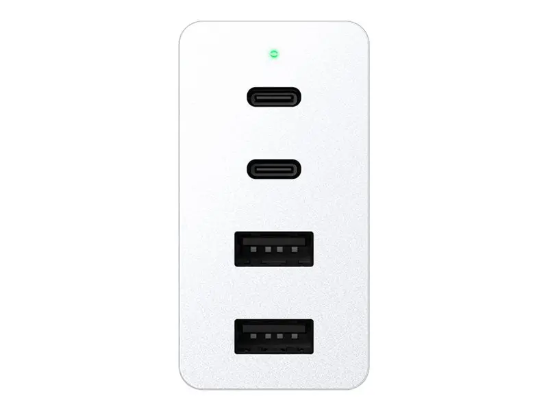 Razer Rc21-01700200-R3M1 130W Gan Usb-C/A Wall Charger (4-Port, White) 1