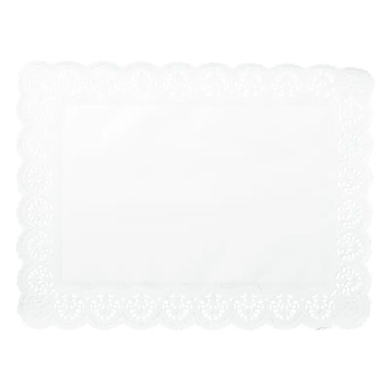 Rectangular Floral Cake Stand Liners – Pack Of 6, 40 X 30 Cm 1