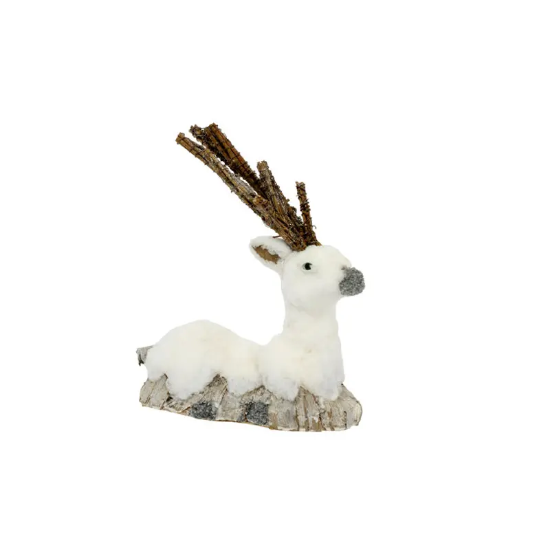 Recumbent Deer Sculpture – 21X8X26 Cm 1
