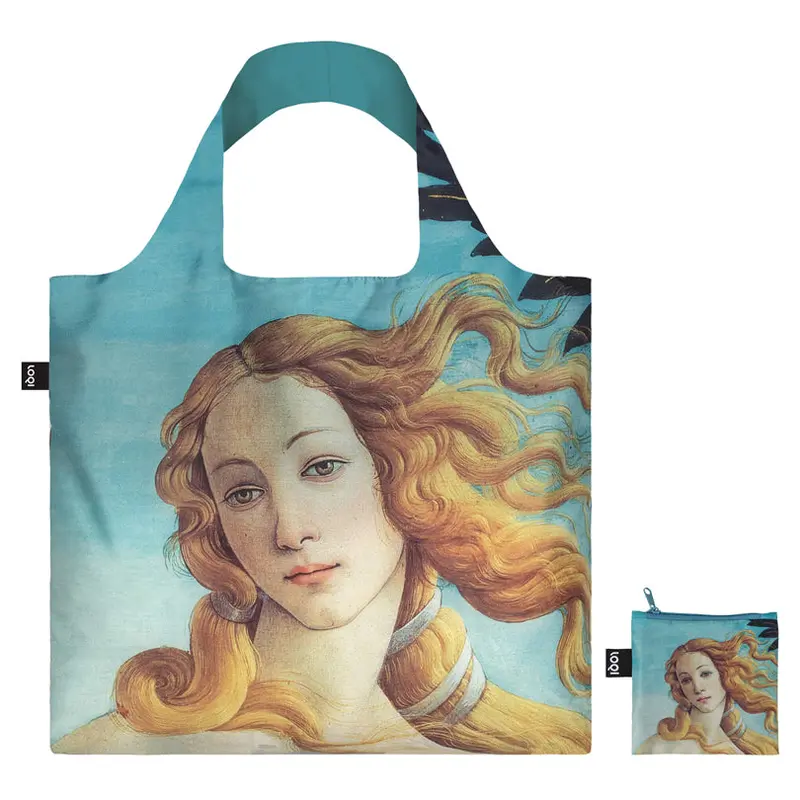 Recycled Art Tote: Botticelli’S Birth Of Venus Design, 50X42/69 Cm 1
