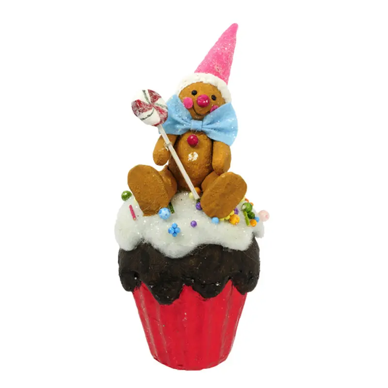 Red Clown Muffin Holder – Resin And Cotton, 12X27 Cm 1
