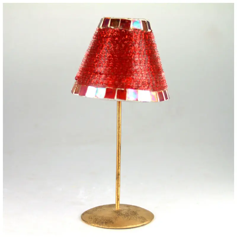 Red Mosaic Pendant Light Fixture, 24 Cm Diameter 1
