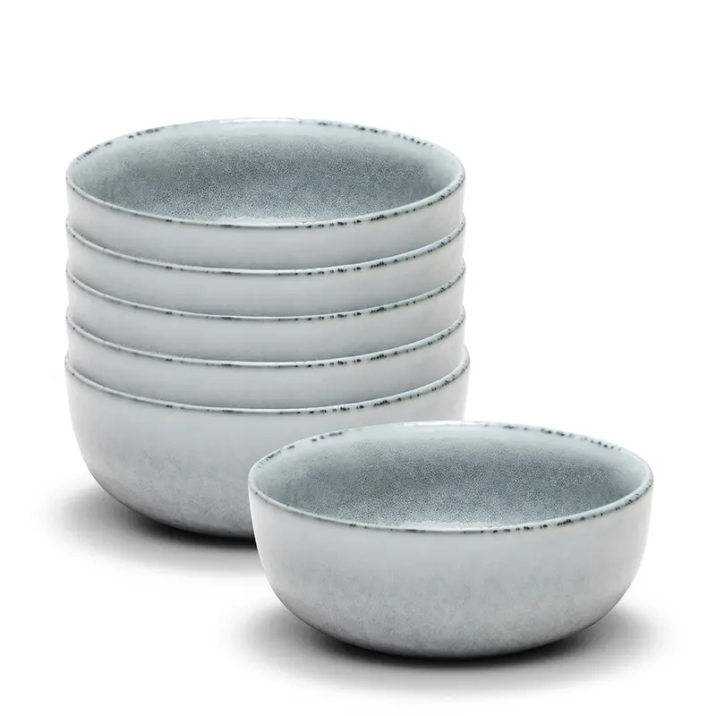 Relic Rice Bowl Set – Six 12 X 5Cm Deep Ceramic Bowls 1